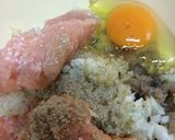 グッとヘルシーこんにゃくいりハンバーグ作り方1写真