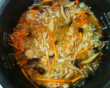 炊飯器で鳥ももときのこの炊き込みご飯作り方12写真