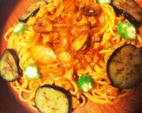 ナスとトマトの純粋パスタ♡作り方9写真