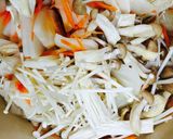 秋味♪お豆腐団子のワンポットパスタ♪作り方7写真