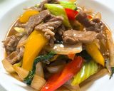 ラム肉と青梗菜のオイスターソース炒め作り方8写真