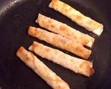 簡単！納豆チーズで餃子の皮のフライ作り方6写真