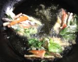 かき揚げ(カブの葉・しいたけ・にんじん)作り方3写真
