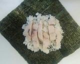 鶏ハムと卵焼きのおにぎらずです。作り方2写真