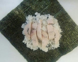 鶏ハムと卵焼きのおにぎらずです。作り方2写真