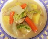 今日ランチ♪白菜入りクリームシチュー作り方3写真