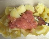 パスタソース活用★ピンクのポテトサラダ作り方2写真
