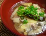 タケノコで中華なお吸い物作り方4写真