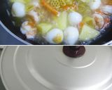海老とうずら卵のワンポットホットサラダ作り方7写真