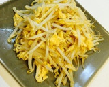 シャキシャキ♪簡単モヤシと卵の炒め物♡作り方6写真