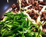大根の皮で 青椒肉絲作り方8写真