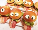 ハロウィンに☆オバケのミニバーガー作り方6写真