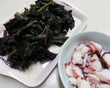 金時草（きんじそう）とタコの酢の物作り方3写真