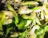 ☆セロリとちりめんじゃこ☆の炒め物作り方3写真