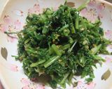 ニンジンの間引き菜で…白和えと胡麻あえ作り方7写真