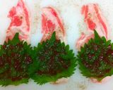 お弁当おつまみに☆豚のチーズ＆梅しそ巻き作り方5写真