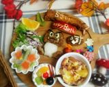 マリオ敵キャラクリボー誕生日ワンプレート作り方8写真
