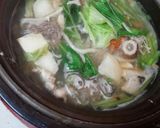 血管プラークダイエット食542(鳥牛鍋)作り方3写真