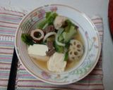 血管プラークダイエット食542(鳥牛鍋)作り方4写真