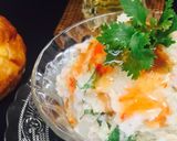 パクチーのポテトサラダ❤️チリソースがけ作り方4写真