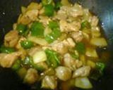鶏肉とピーマンの和風カレーあんかけ作り方6写真
