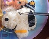 ハロウィン キャラ弁☆スヌーピーおにぎり作り方5写真
