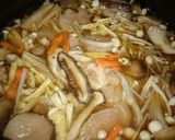 ジンワリ～美味✨鶏ときのこ炊き込みごはん作り方3写真