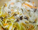 秋味♪お豆腐団子のワンポットパスタ♪作り方9写真