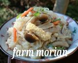 ジンワリ～美味✨鶏ときのこ炊き込みごはん作り方5写真