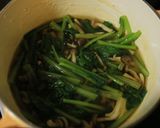 天然だしパックで作る 小松菜のあんかけ作り方4写真