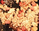 焼き付けおぼろ豆腐のせ☆ベーコンサラダ作り方3写真