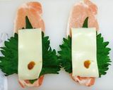 巻いて焼くだけ★豚肉の梅しそチーズ巻き作り方4写真