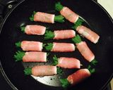 巻いて焼くだけ★豚肉の梅しそチーズ巻き作り方6写真