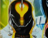 キャラ弁 仮面ライダーゴースト エジソン作り方1写真
