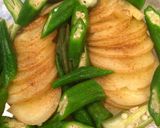 オクラとジャガ芋のマヨネーズ焼き作り方4写真
