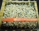リメイク）炊き込みご飯⇒炊き込みのり巻き作り方3写真