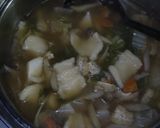ほっこりと温かい☆蕎麦粉入りひっつみ汁☆作り方6写真