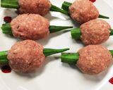ダイエットに☆満腹おからdeオクラ肉巻き作り方5写真