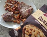 余ったミックスナッツで、豚のステーキ作り方5写真