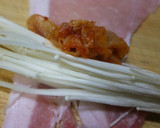 白菜キムチとエノキの豚肉巻き作り方2写真