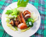鮭と白菜セロリのミルク煮込みプレート作り方8写真