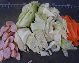 ウィンナーの味噌マヨ野菜炒め作り方1写真