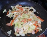 ウィンナーの味噌マヨ野菜炒め作り方3写真