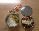 カレー弁当(レトルトyosi風盛りつけ)作り方2写真