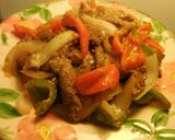 牛肉とピーマンの炒め物☆ペッパーステーキ作り方8写真