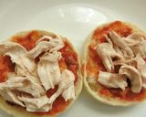 鶏ささみのミートソースチーズトースト作り方4写真