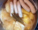 ソーセージとキャベツのポトフ風作り方4写真