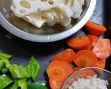 鶏団子とれんこんの甘酢あん作り方1写真