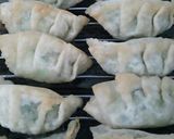 二度揚げ♪♪青じそ揚げ餃子を三杯酢で作り方7写真