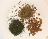 頭痛のカゼに！緑茶＋ミント＋菊花♪漢方茶作り方1写真